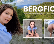 Gefickt beim Wandern. Fremder fickt mich in den Bergen